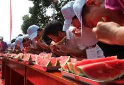 吃瓜比赛视频开头幼儿园,萌娃欢乐秀，瓜果飘香童年